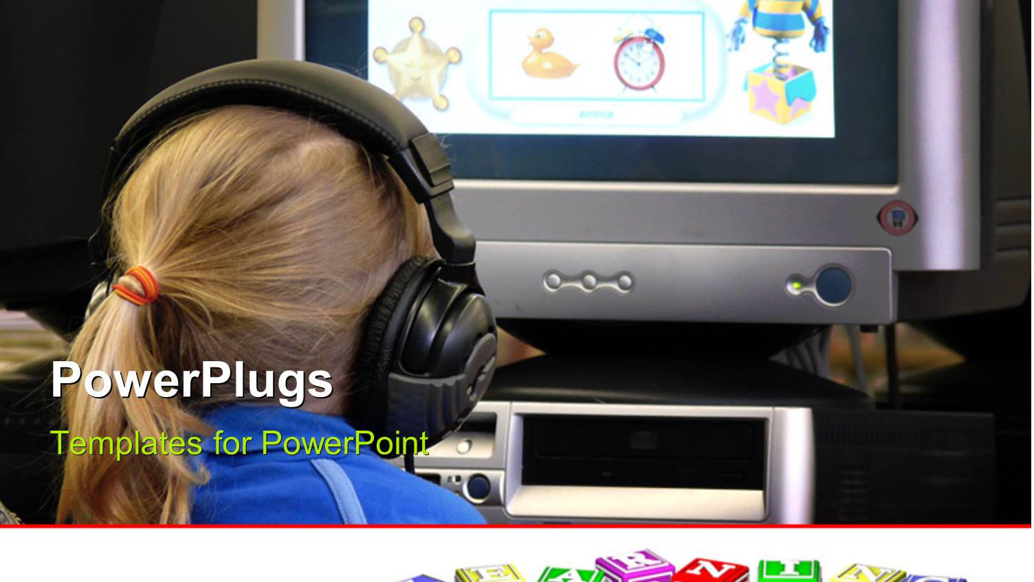 a Girl Playing Games on the Computer