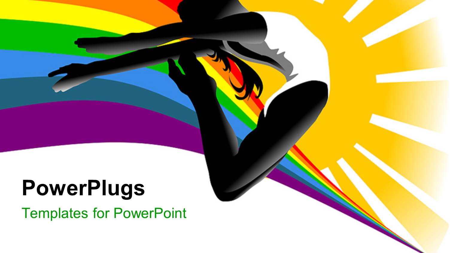 a Girl Showing Acrobatics with Colorful Background