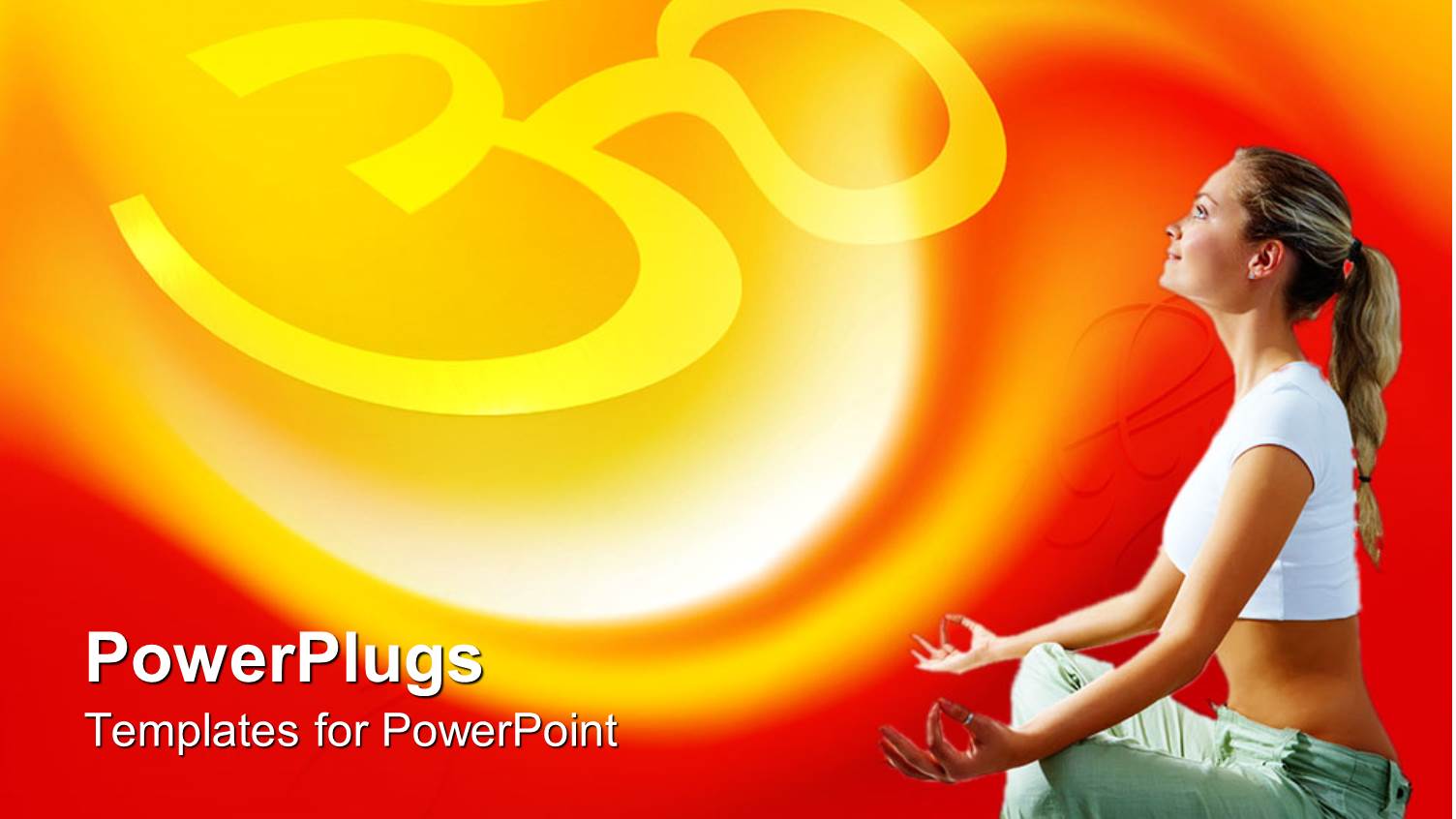 a Girl Sitting in Yoga Position