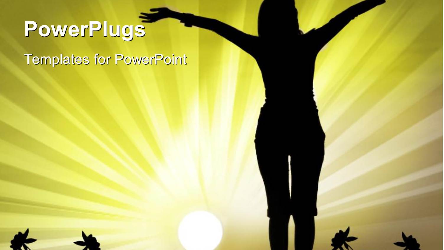 a Girl with Sunshine in the Background