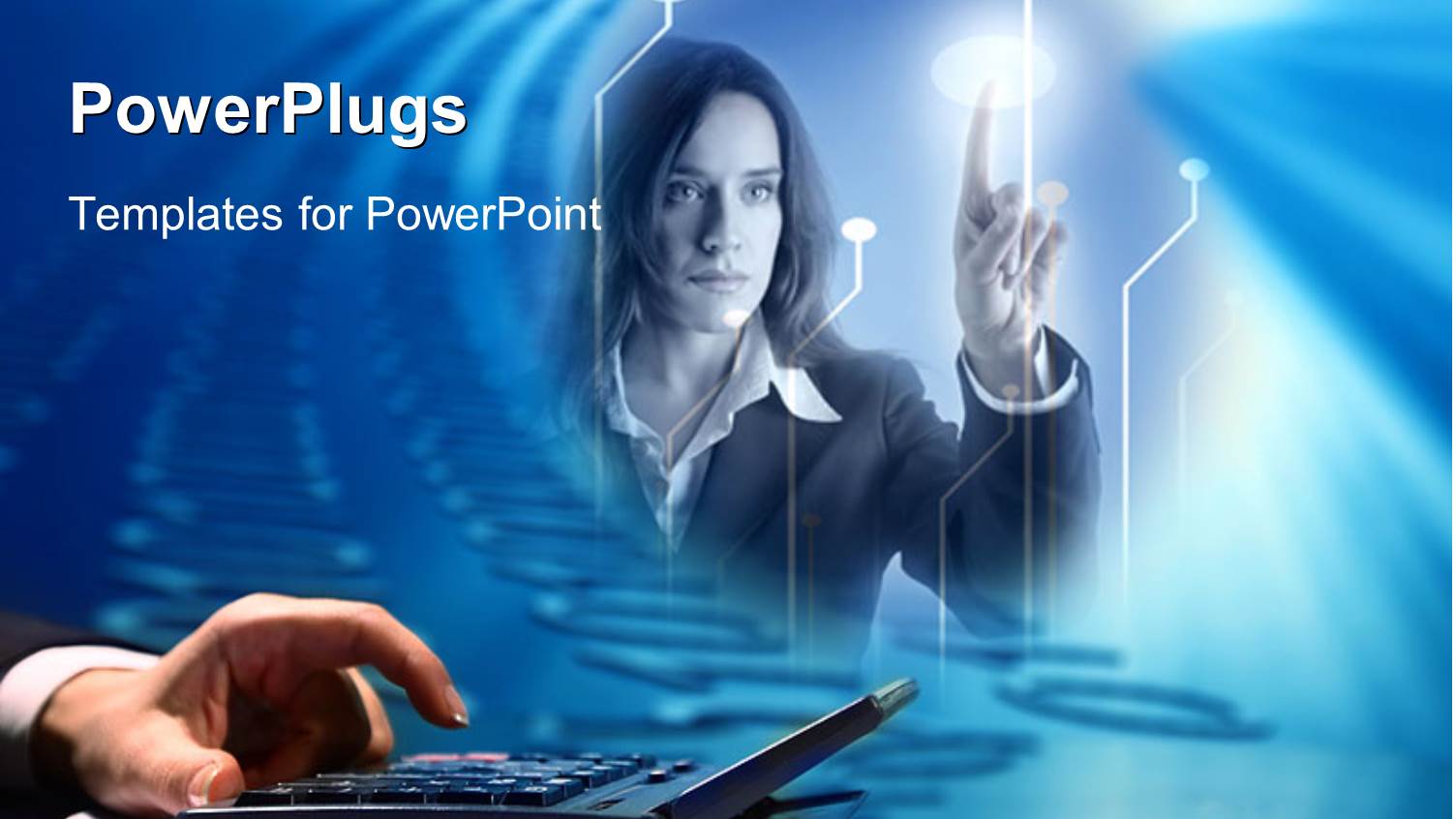 a Girl Trying to Deal with the Technology with Bluish Background