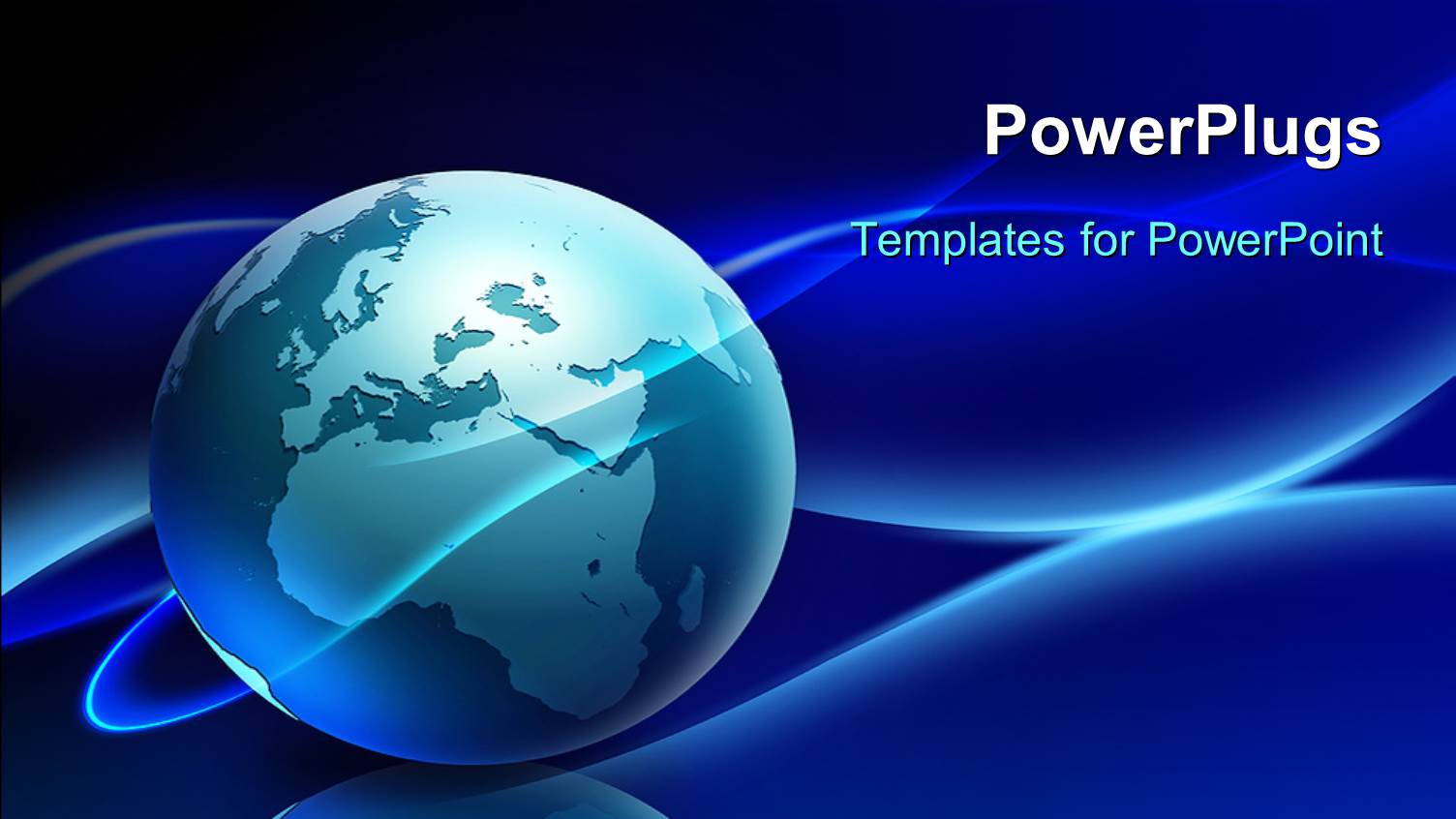 a Globe with a Bluish Background and Place for Text