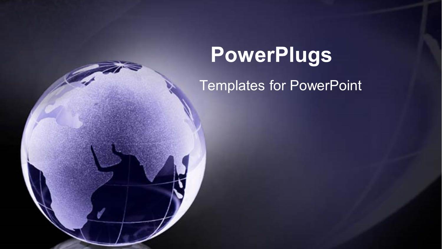 a Glass Globe of the World and Continents Glowing as a Metaphor on Blue and Black Background