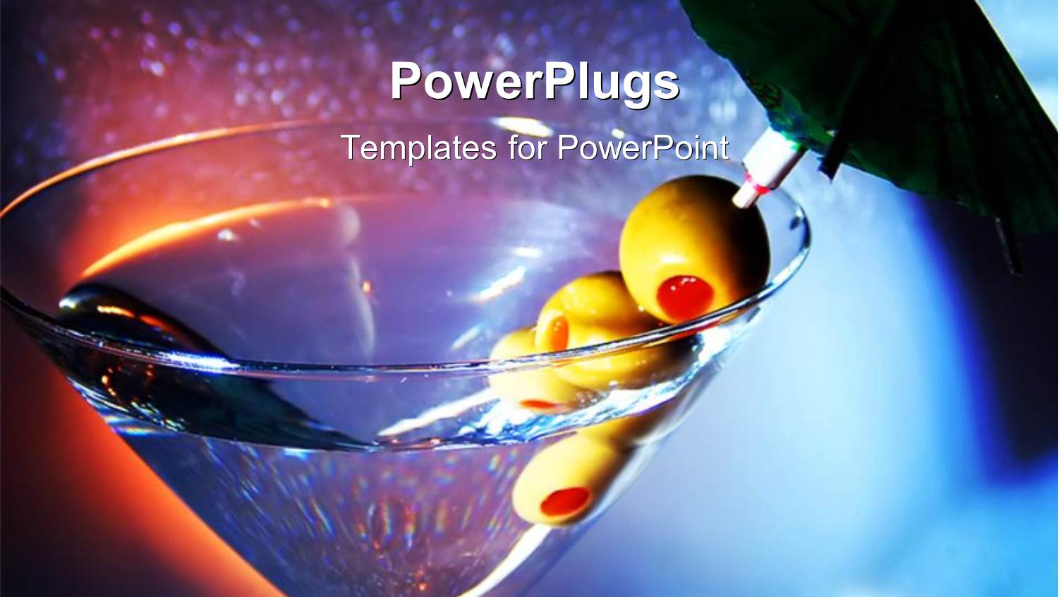 a Glass of Martini with a small Cocktail Umbrella