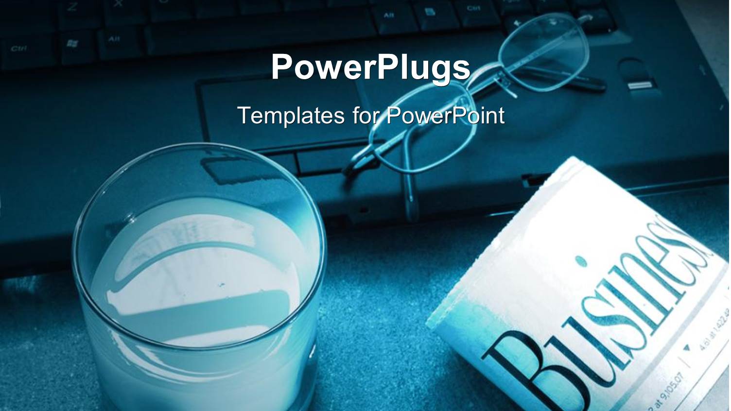 a Glass of Milk and a Newspaper with a Laptop