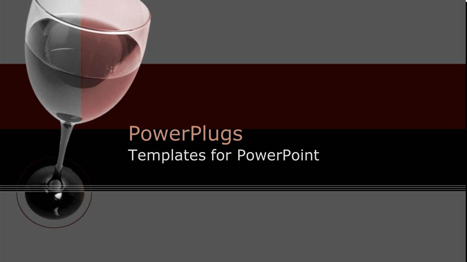 a Glass of Wine with Grey Background