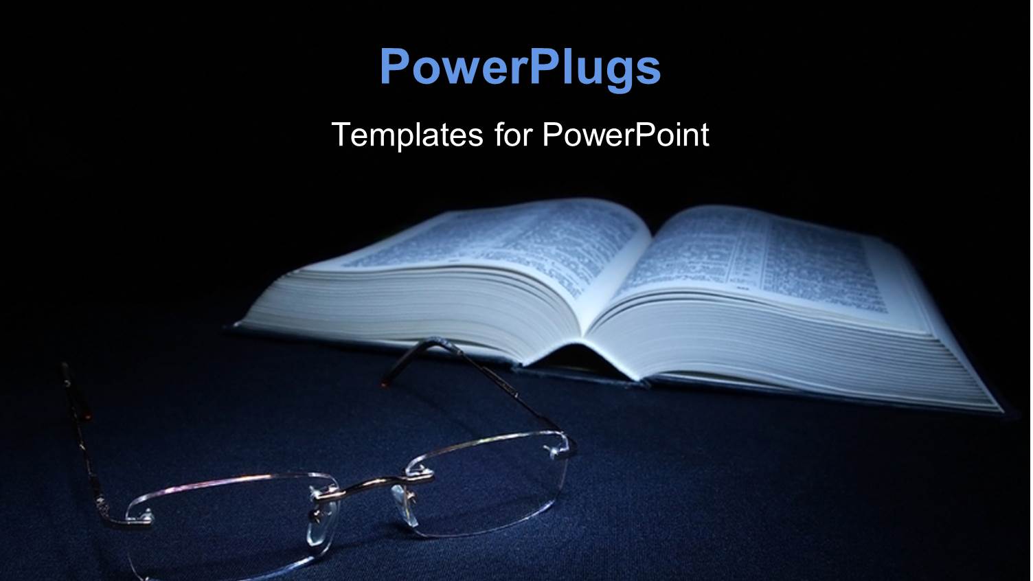 Glasses Laying on the Foreground with a Book