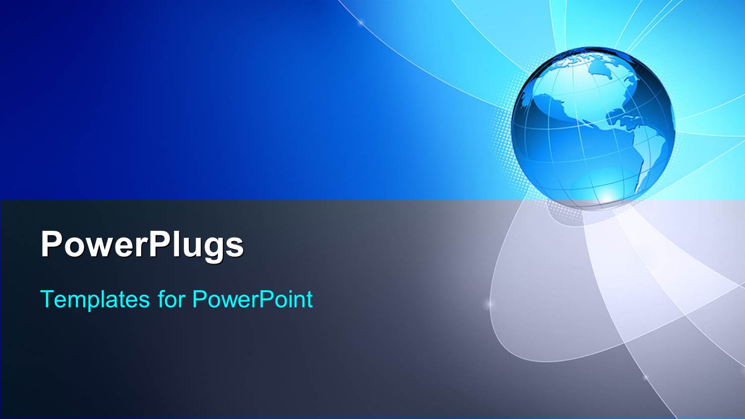 Global Business Concept with Blue and Black Color