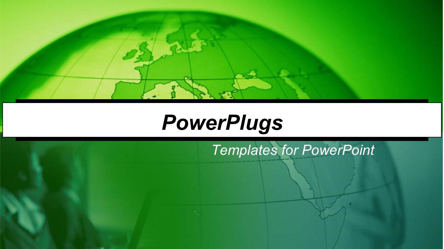 Global Business Concept with Women in Meeting on Green Globe