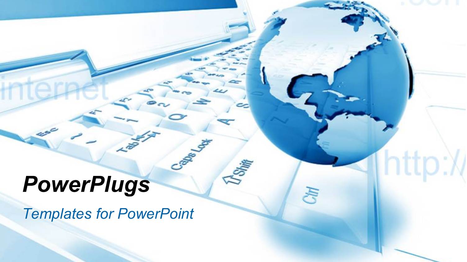 Global Internet Connection with Earth Globe Sitting on Laptop 