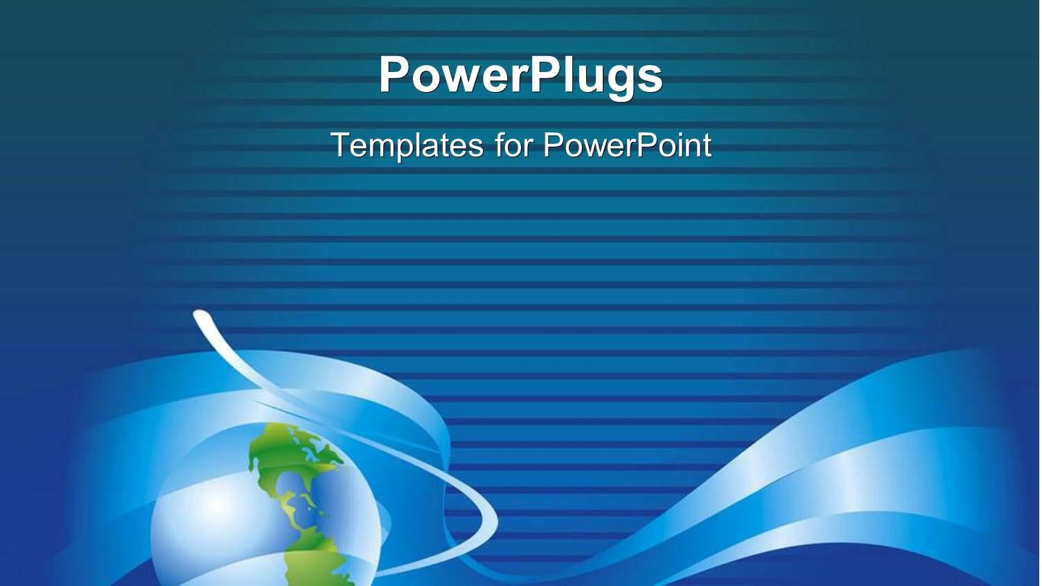 Globe with Abstract Blue Background