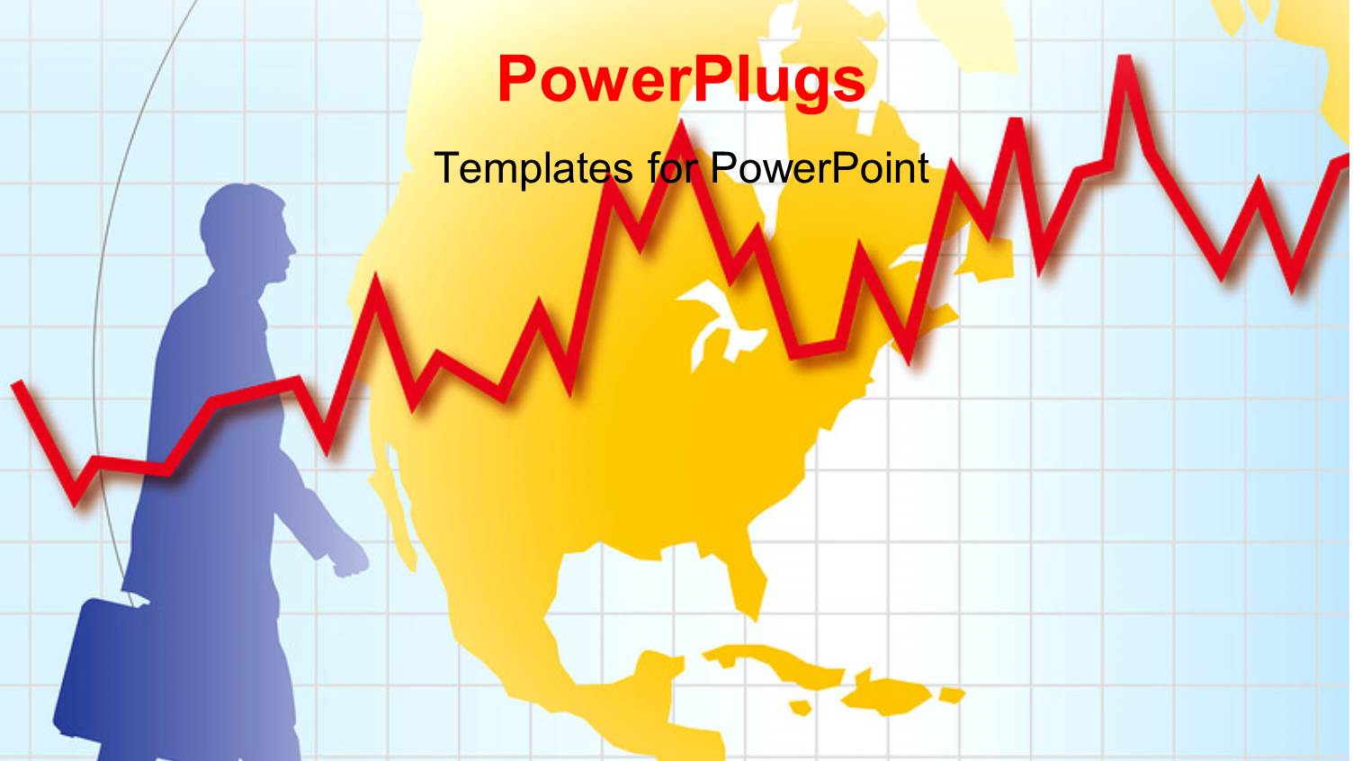 a Globe in the Background with a Recession Line