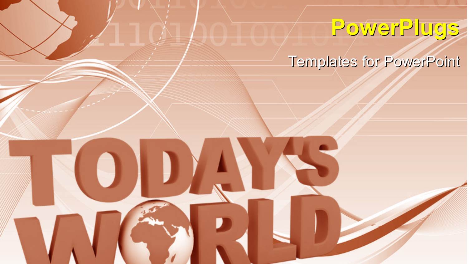 a Globe in the Background with Two Words