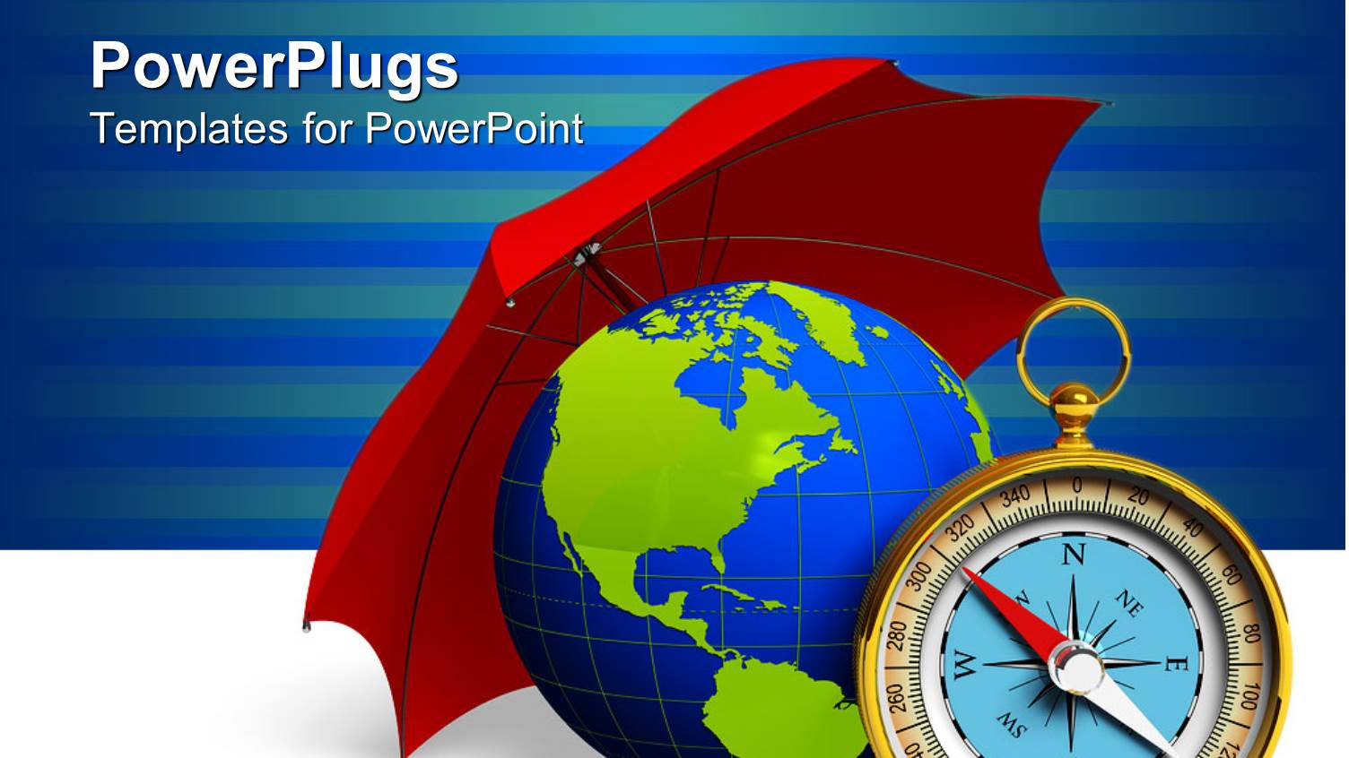 a Globe Being Protected with the Help of an Umbrella