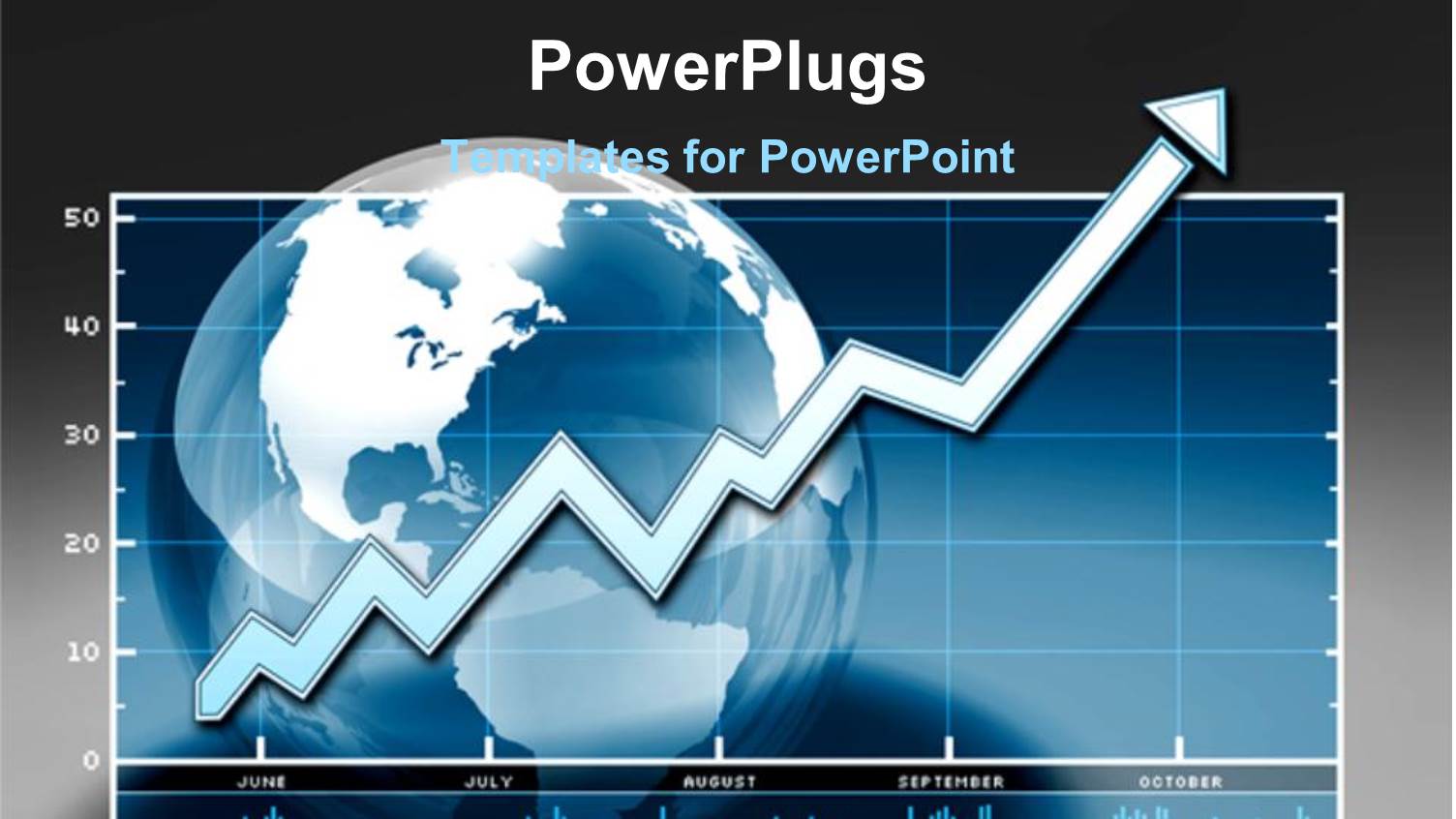 a Globe Being Represented in a Financial Chart of Growth