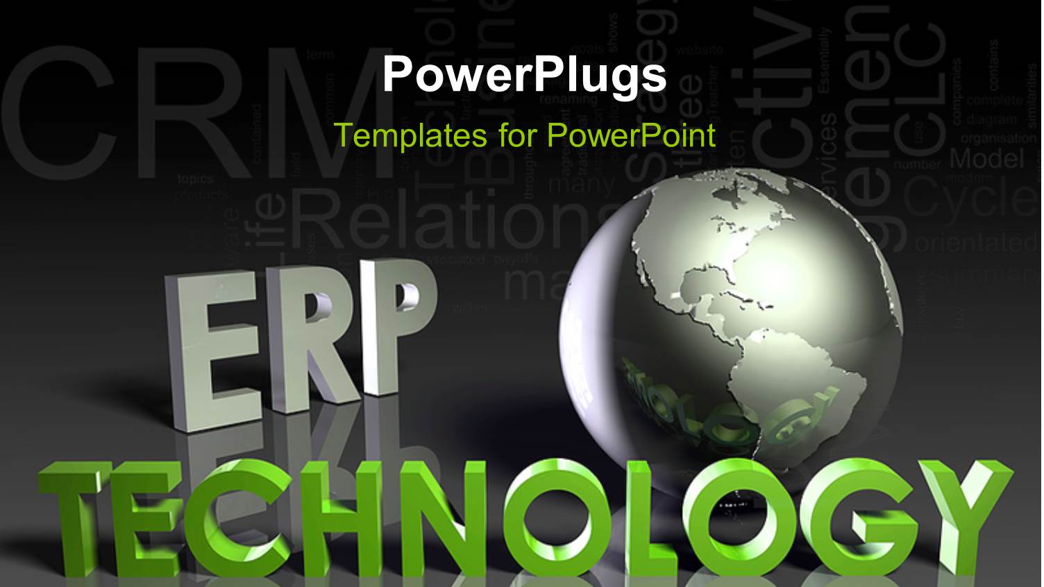 a Globe with a Black Background