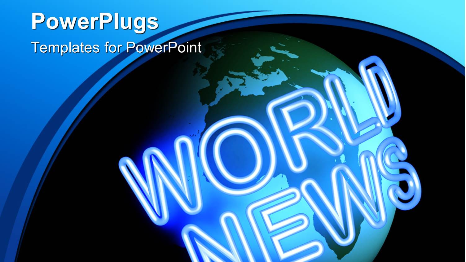 a Globe with Blackish Background and Place for Text