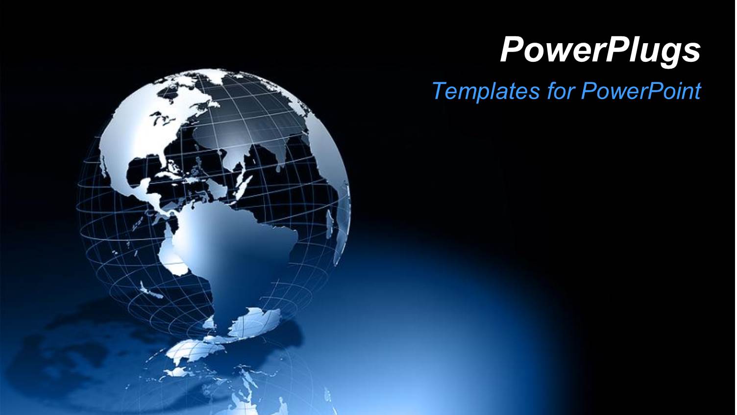 a Globe with Bluish Background and Place for Text