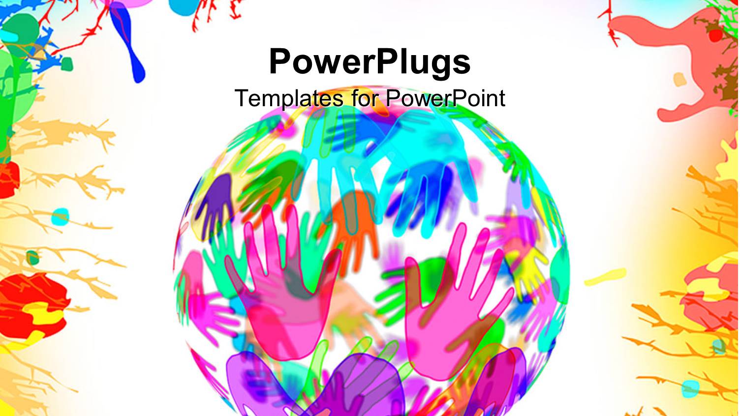 a Globe of Colorful Hands