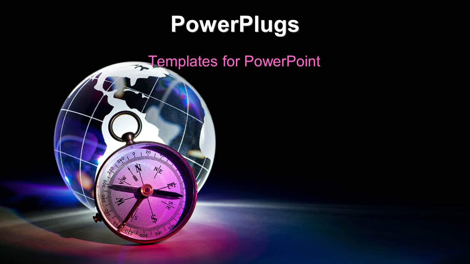 a Globe with a Clock and Blackish Background