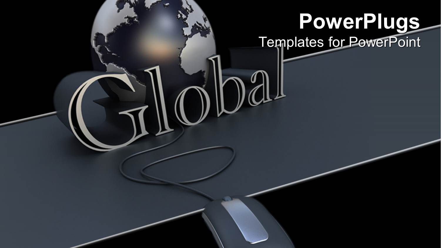 a Globe Connected with a Mouse