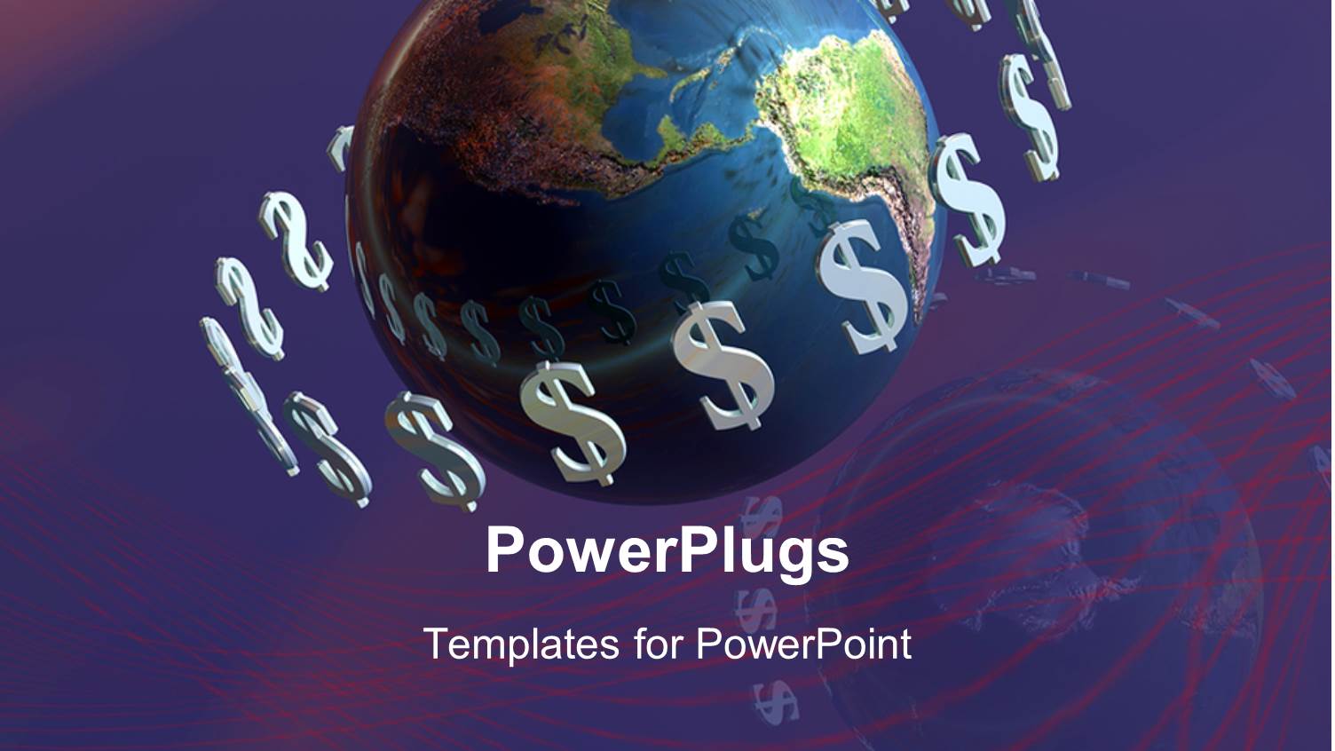 a Globe with Dollars Spinning Around