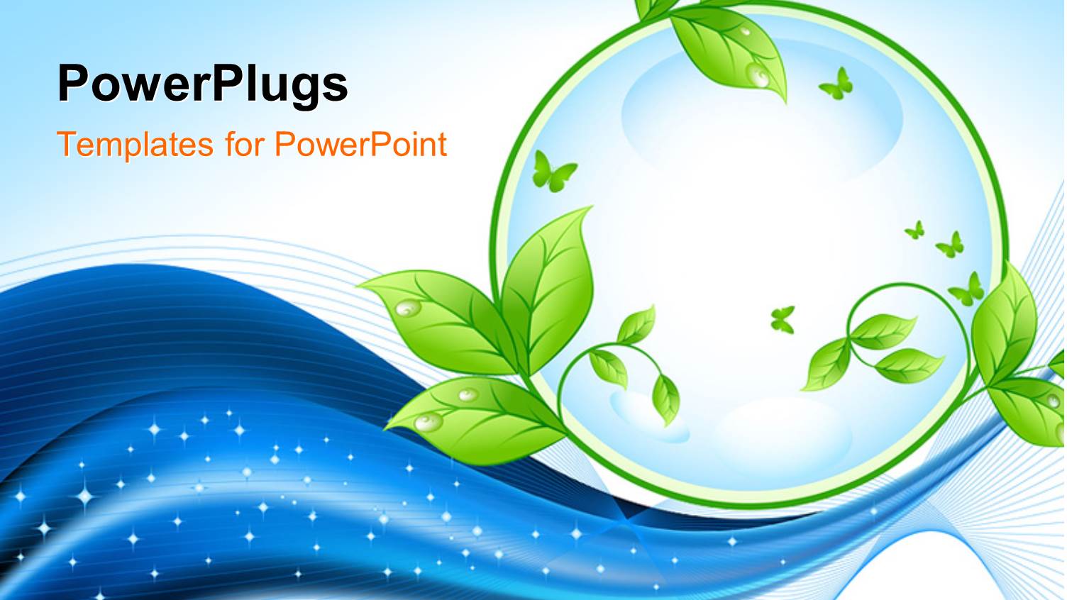 a Globe with Floral Outline and Bluish Background