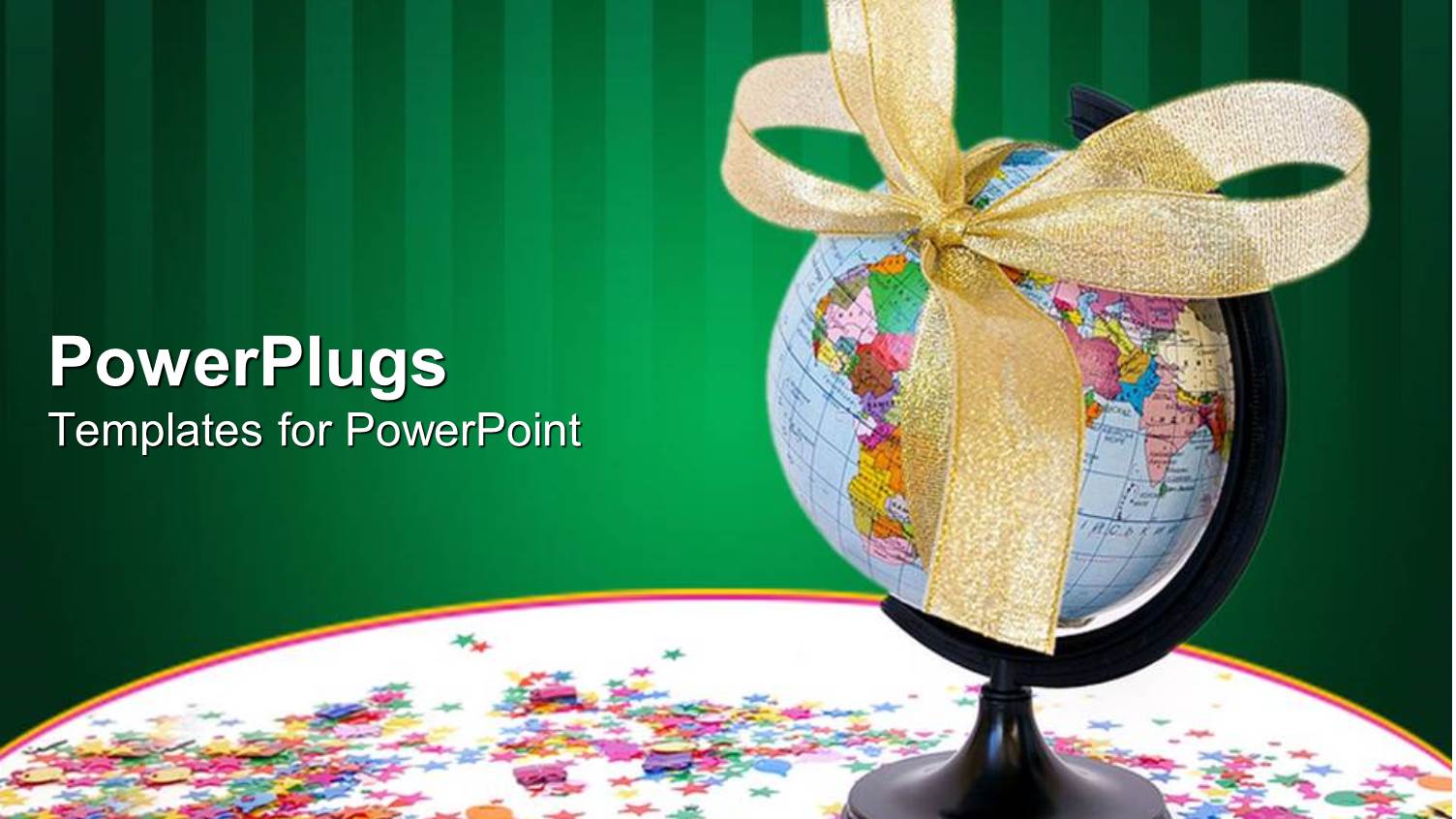 a Globe with a Green Background