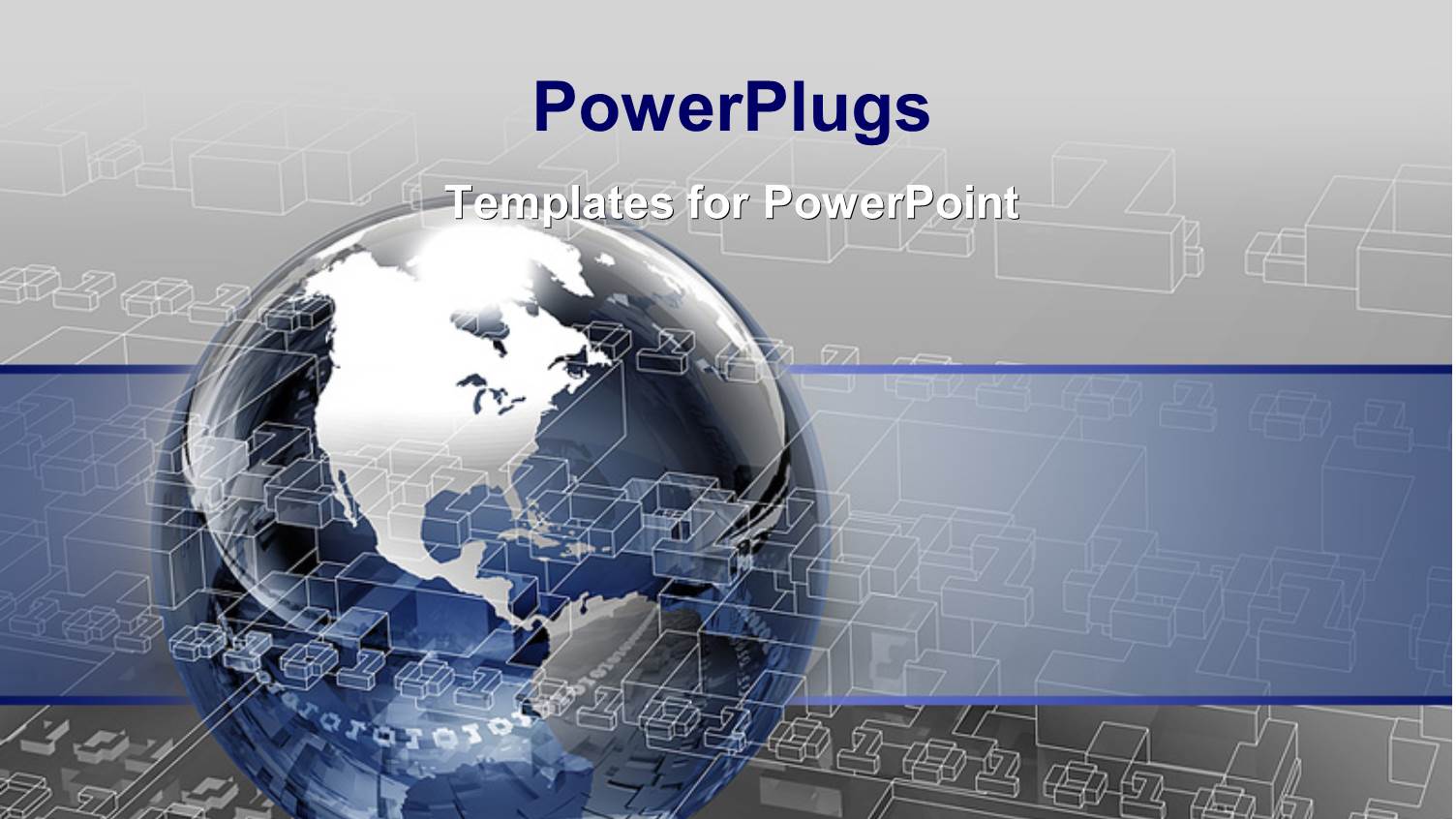 a Globe with Greyish Background and Place for Text