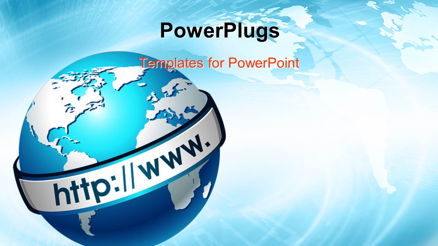 Globe with Internet Dress. Clean Depiction on Gradient Background. Web Design Element