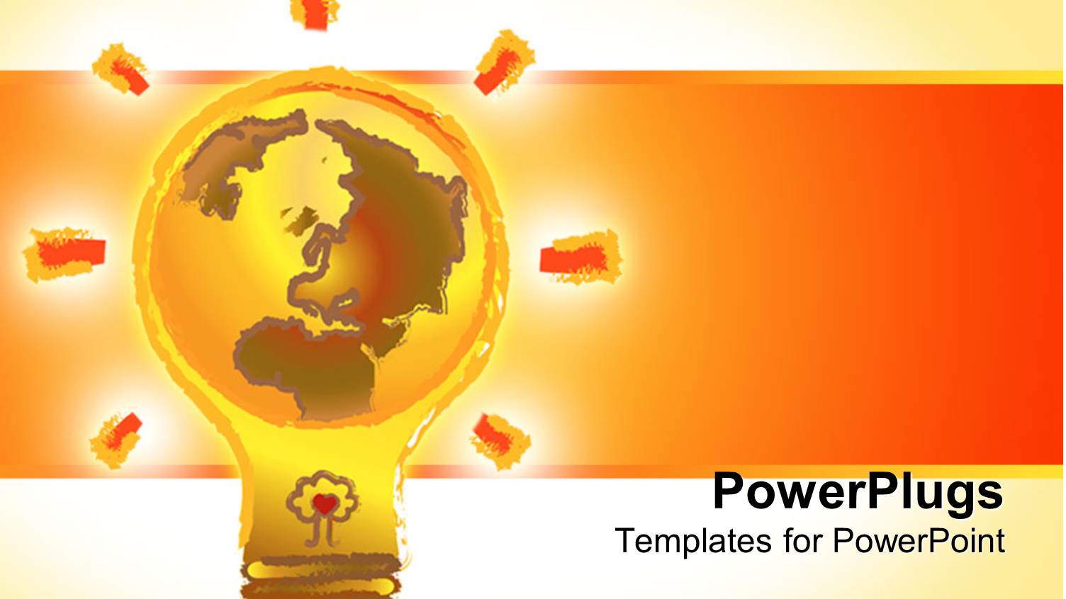 Globe on Light Bulb Base, Save the Planet