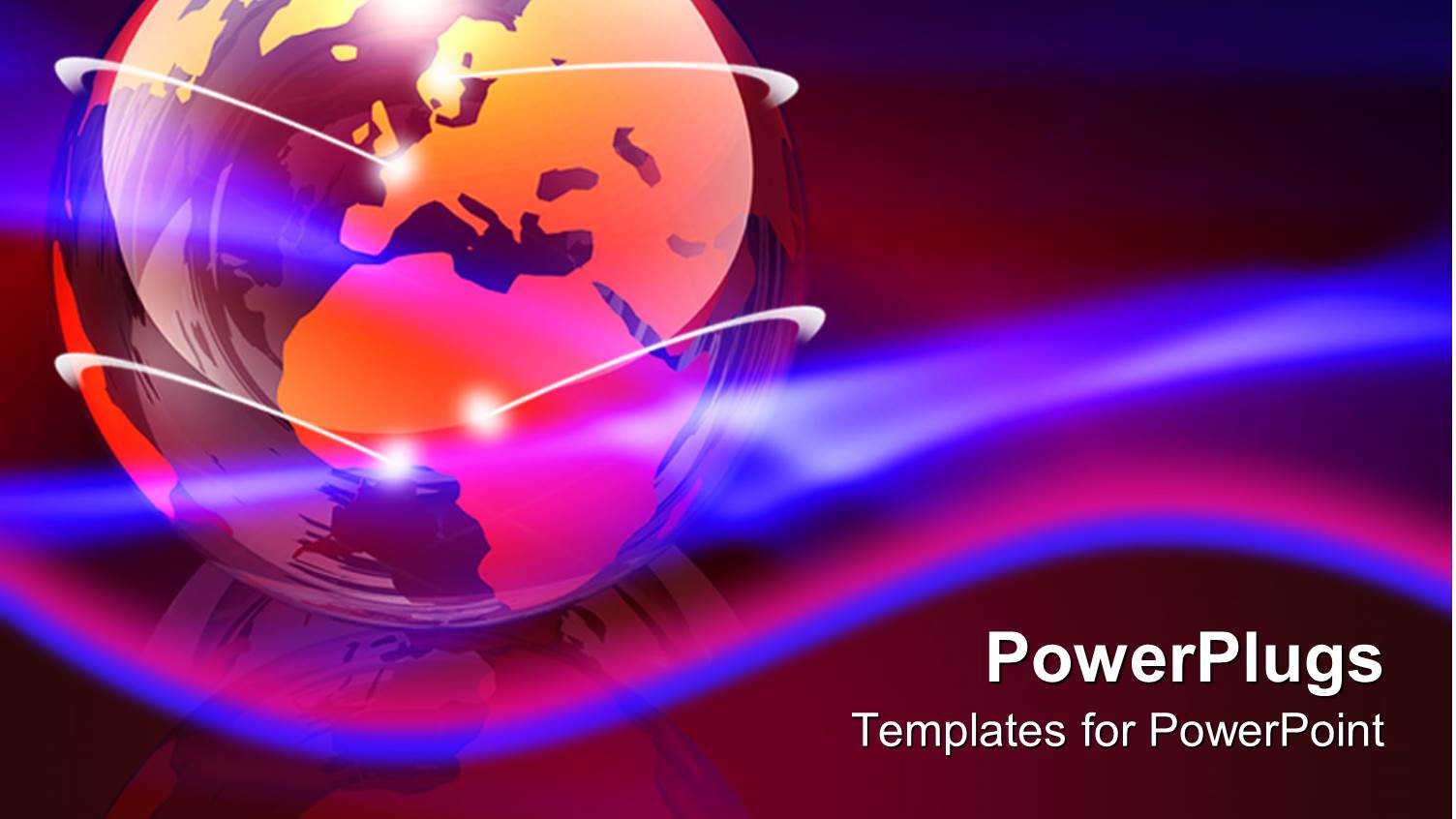 a Globe Long with a Number of Bluish Lines