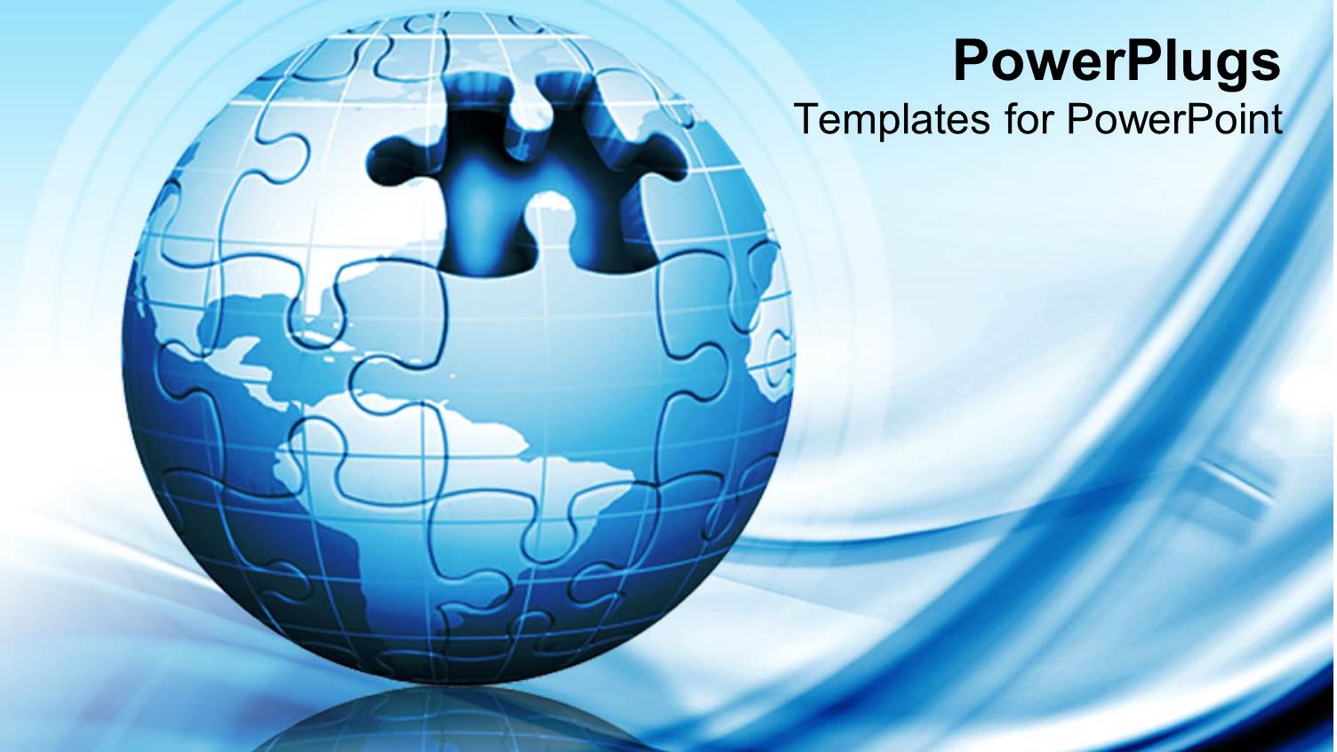 a Globe Made Up of Puzzle Pieces