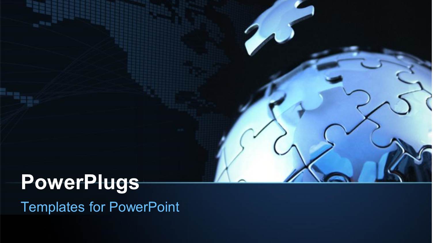 a Globe Made by Various Puzzle Pieces with Map in the Background