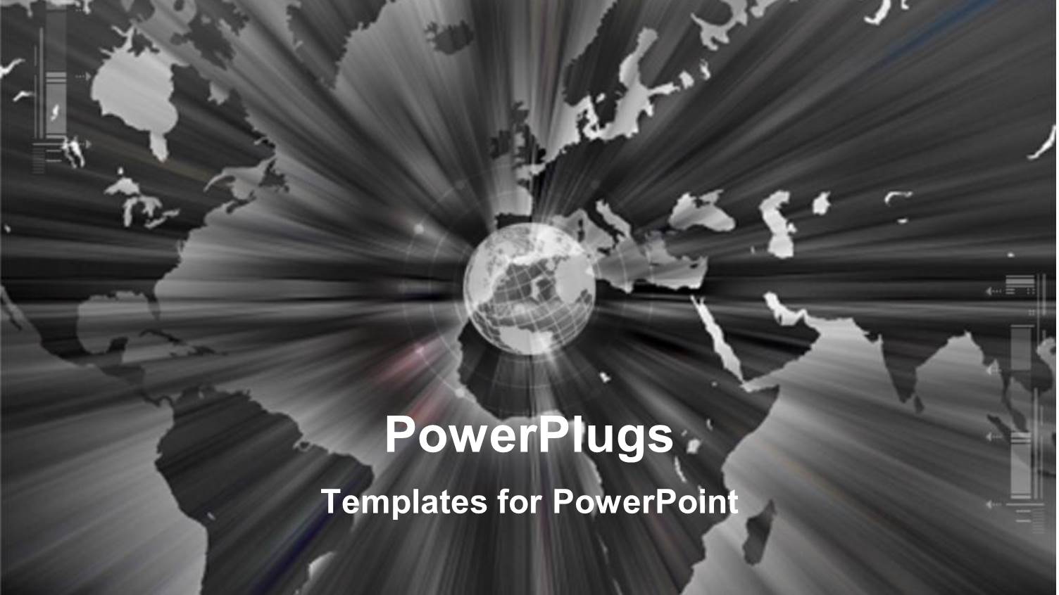 a Globe with the Map of the Earth in the Background