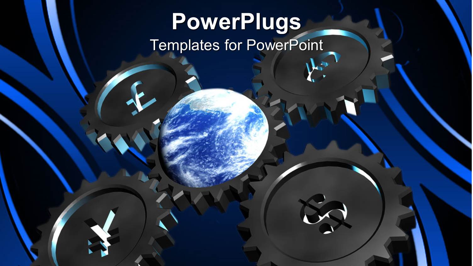 a Globe in the Middle with Gears on its all Sides