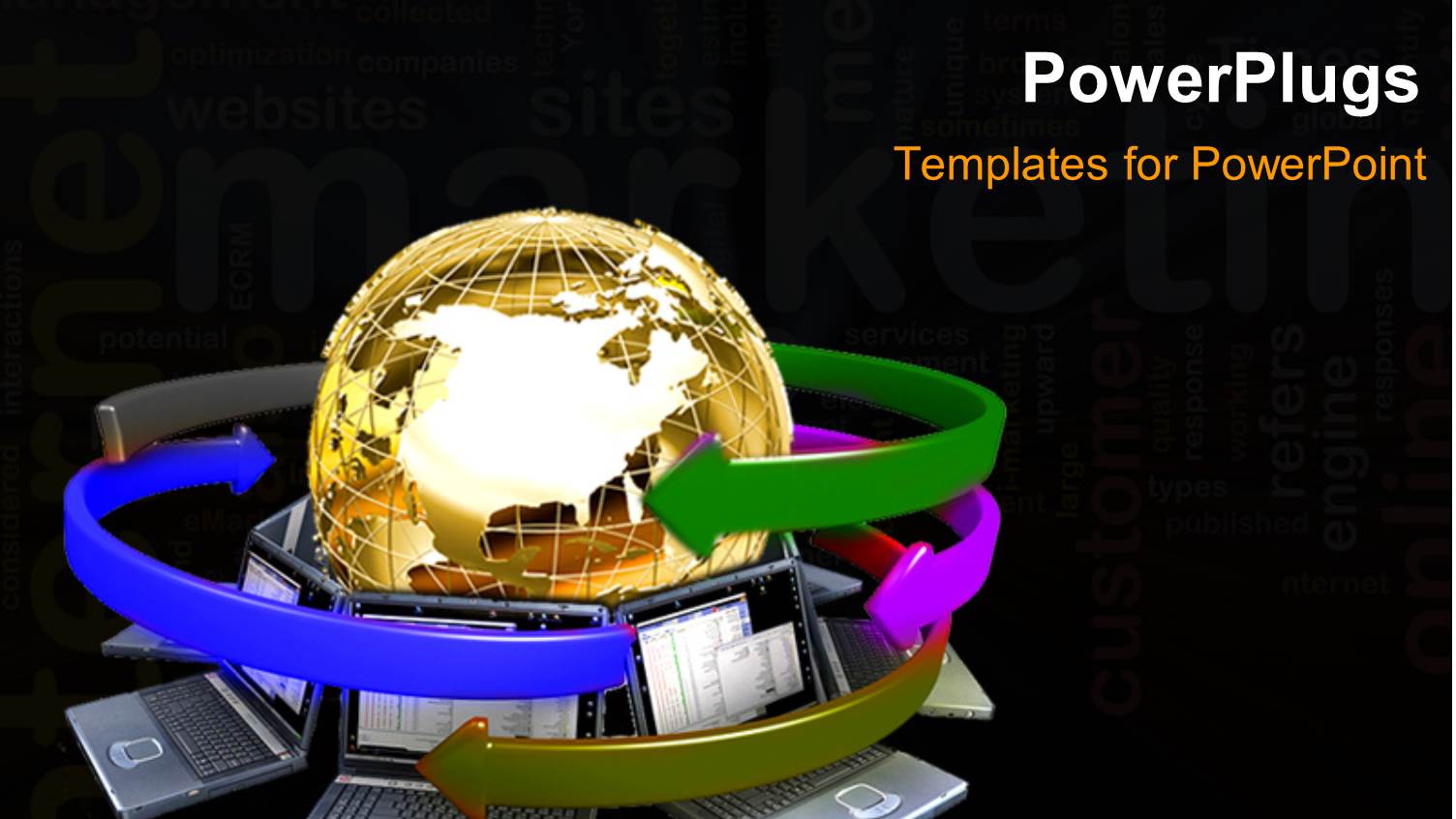 a Globe with a Number of Arrows