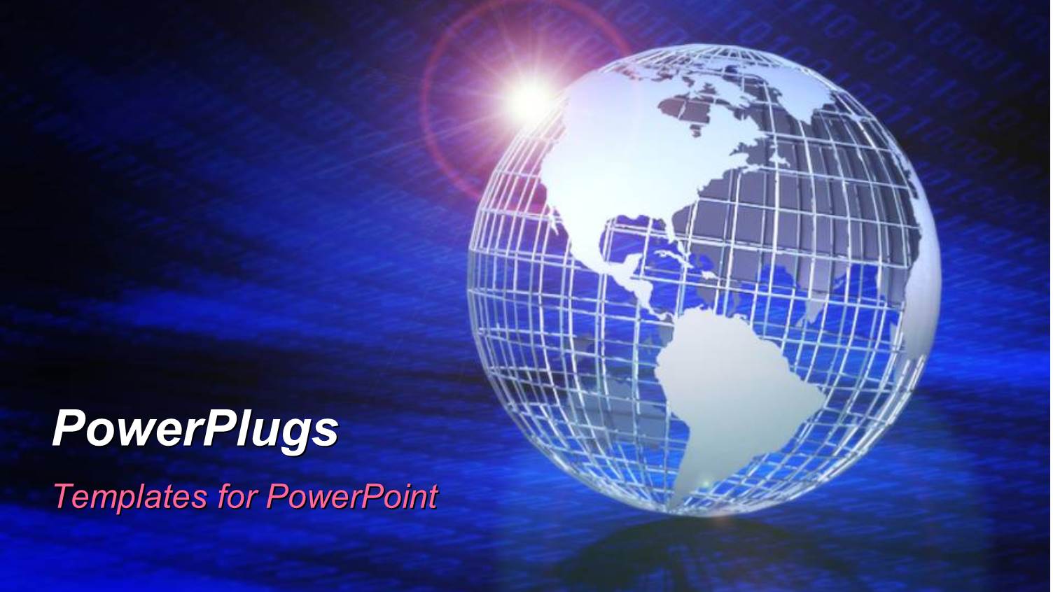 a Globe with a Number of Binary Number Sin the Background