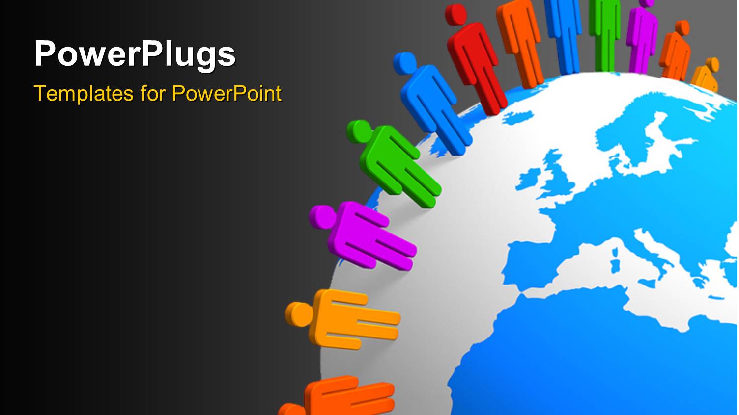 the Globe with a Number of Colorful People Around it