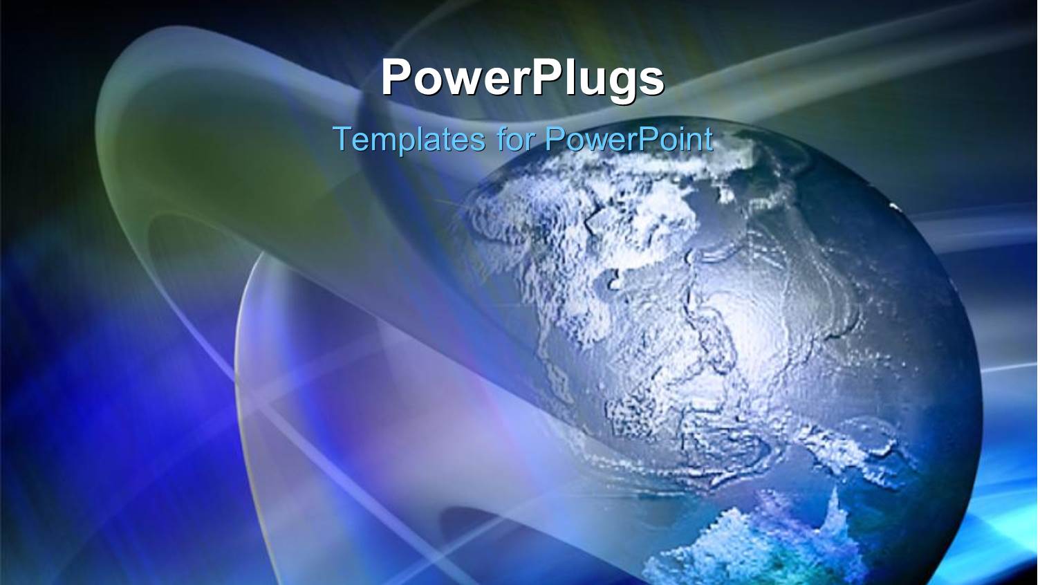 a Globe with a Number of Lines and Bluish Background