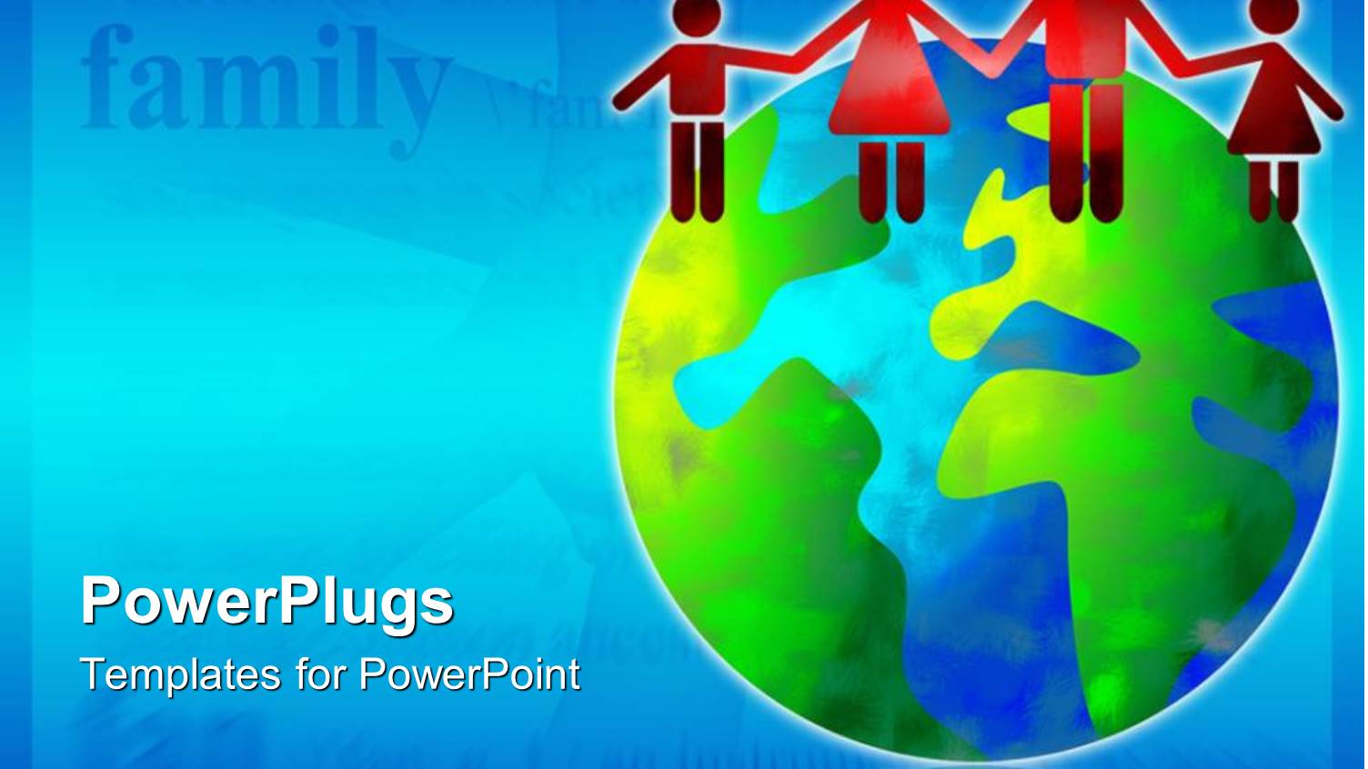 a Globe with a Number of People with a Bluish Background