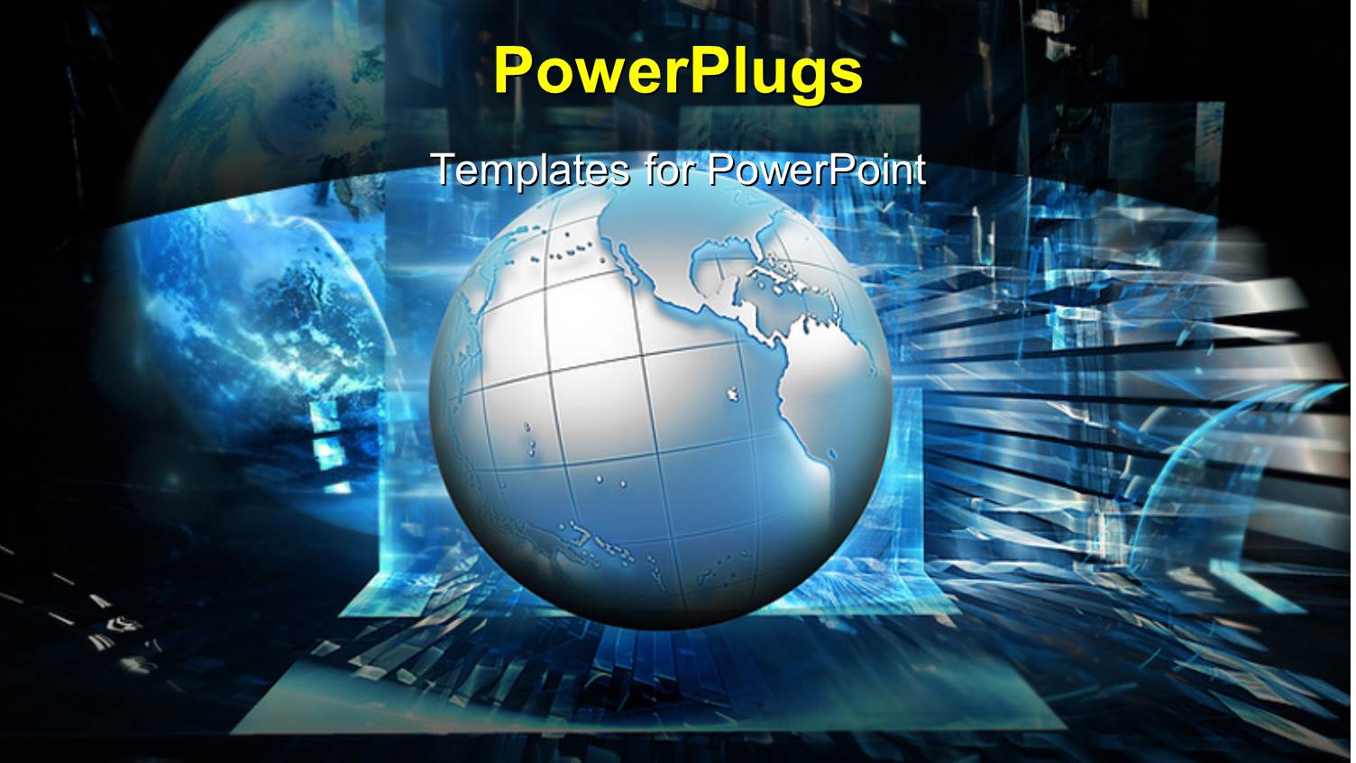 a Globe with a Number of Wires in the Background