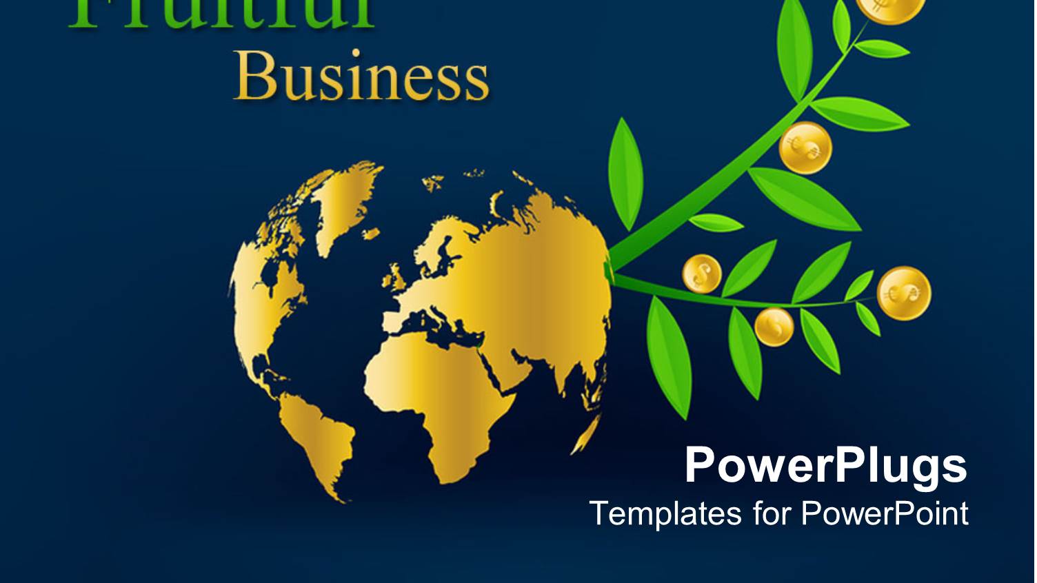 a Globe with a Plant and Dollar Coins