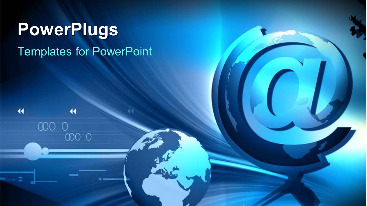 a Globe with a Sign and Bluish Background