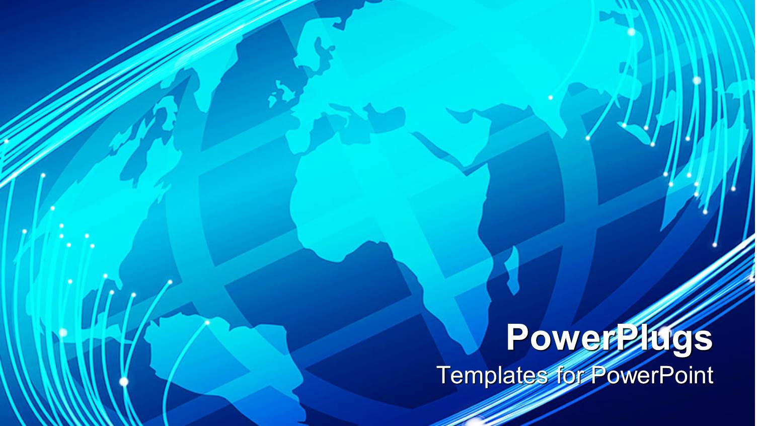 a Globe with Spirals and Bluish Background