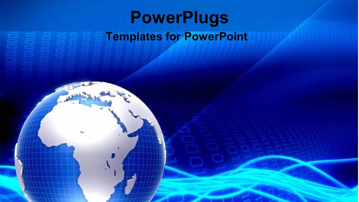 a Globe with Technological and Binary Background