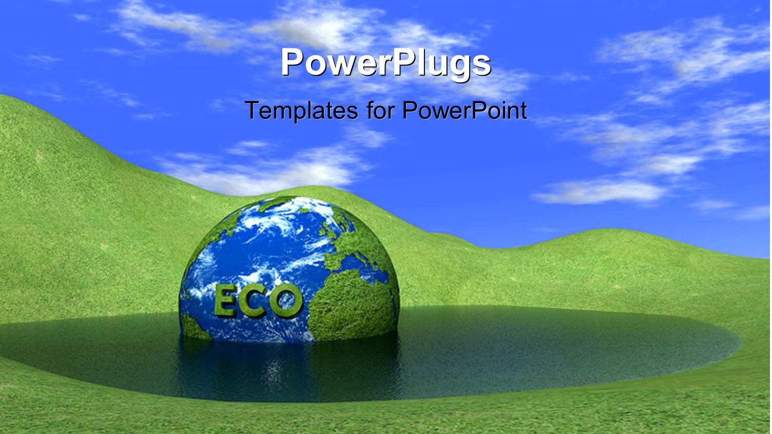 a Globe in the Water with a Lot of Greenery in the Background