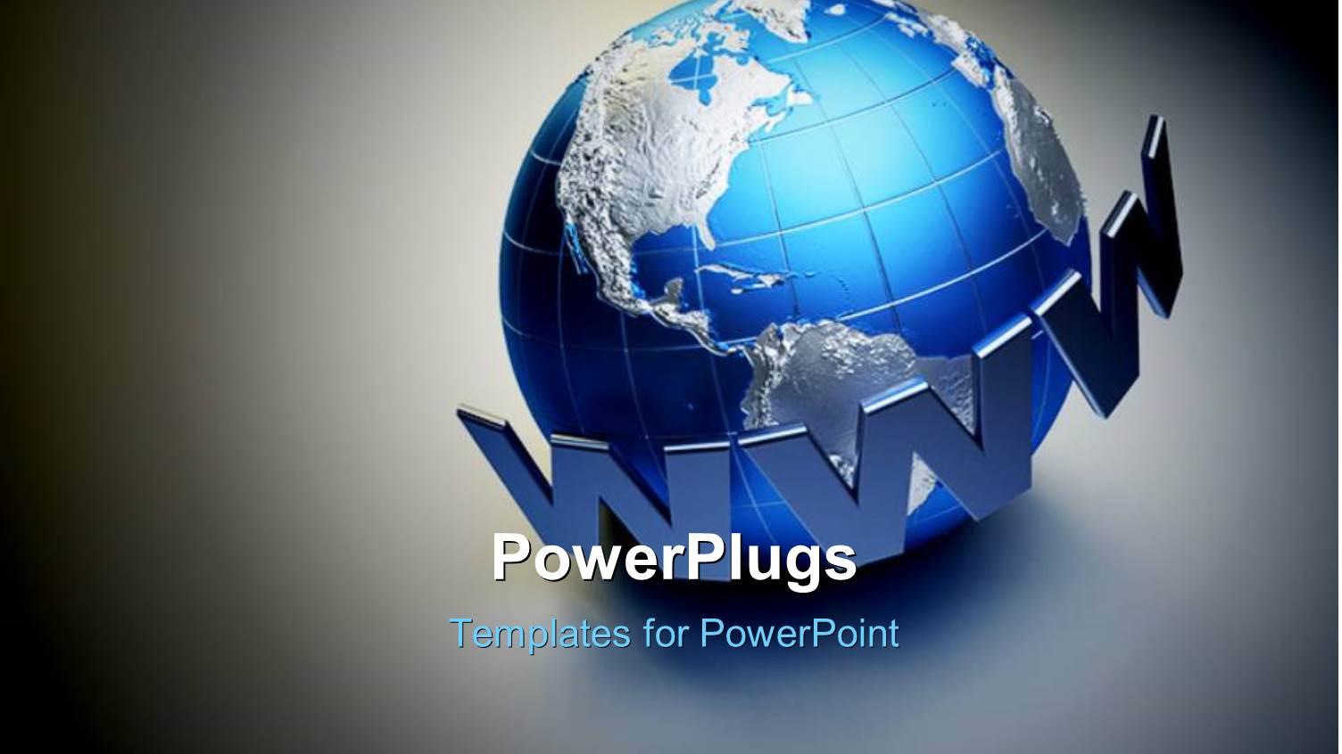 a Globe with the Words of Www and Grayish Background