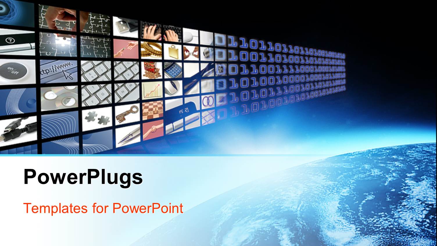 Glow on Planet Earth and Media Visual Panel Screen