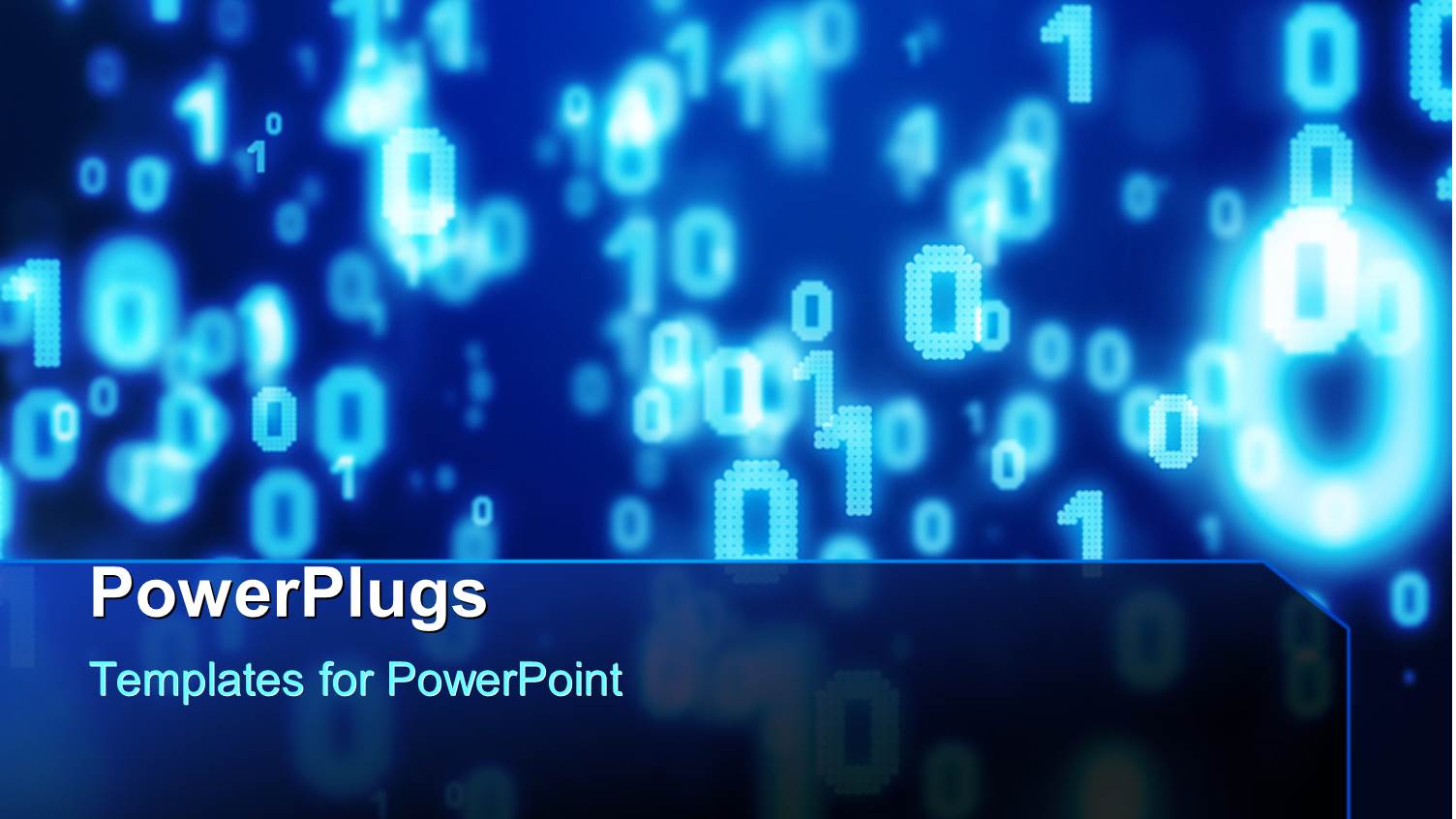 Glowing Blue Numbers on Dark Background